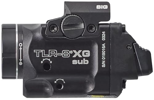 Streamlight 69437 TLR-8 X G sub 500-Lumen Rail-Mounted Tactical Weapon Light with Integrated Green Aiming Laser Exclusivel...