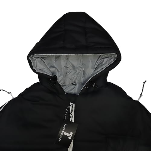 Thermotuff Wearable Sleeping Bag with Dual Hoodie, Zippered Arm Holes, Pockets & Adjustable Drawstring - Ideal for Campin...