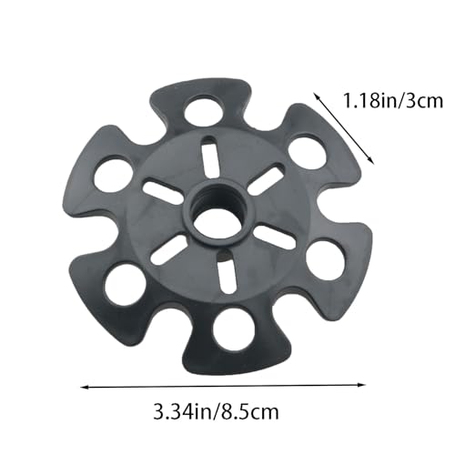 WELWIK 4PCS Black Cane Replacement Tip Replacement Carbon Fibre Trekking Poles Hiking Pole Boot Toe Cushion Replacement Sk...