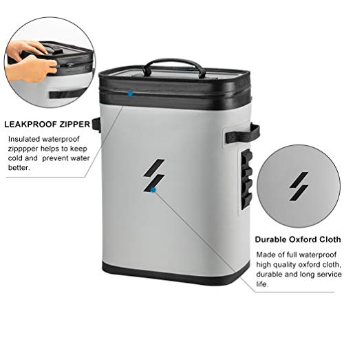 ROCKBROS Backpack Cooler Bag Insulated Leak-Proof Soft Cooler Waterproof 30 Can Portable Large Backpack with Cooler for Ca...