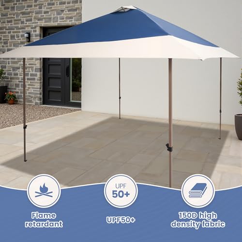 13x13 Canopy Replacement Top Cover with Air Vent Silver Coated Only Fit for Suntime Outdoor Instant Easy Pop Up Canopy (Re...