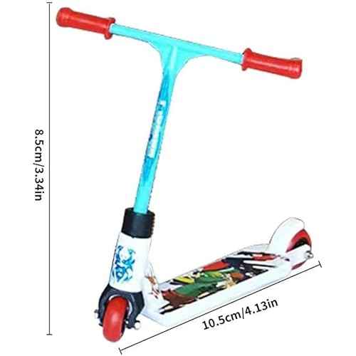 1PC Mini Finger Scooter Two Wheel Scooter Children's Finger Training Toys Mini Finger Skateboards Finger Toys Tech Deck Skatepark,Novelty Toys and Amusements (Blue Random)