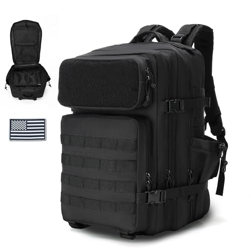 gracedon Military Tactical Backpack for Men and Women Army Camping Daypack Bug out Bag 45l Asault Pack for Travel Hiking (...