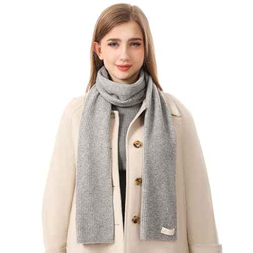 100% Pure Mongolian Cashmere Scarf for Women & Men Soft, Lightweight, Warm Fall Winter Wrap with Luxury Gift Box
