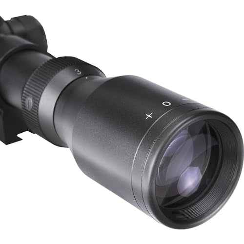 BARSKA 30/30 Crosshair Reticle Rifle Scope for .22 Plinking & Rimfire Rifles - Optimal Precision with Rings for Shooting, Hunting, Target Practice