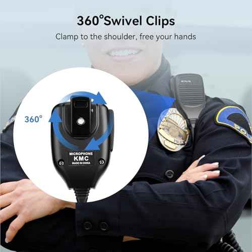 Retevis Walkie Talkie Microphone,Two Way Radio Shoulder Mic,Compatible with Retevis RT68 RT21 H-777 RT22 RT22S RT27 RT86 RT19 RT15 RB26 BAOFENG UV-5R 888S 5RM Kenwood Samcom pxton Radio(10 Pack)