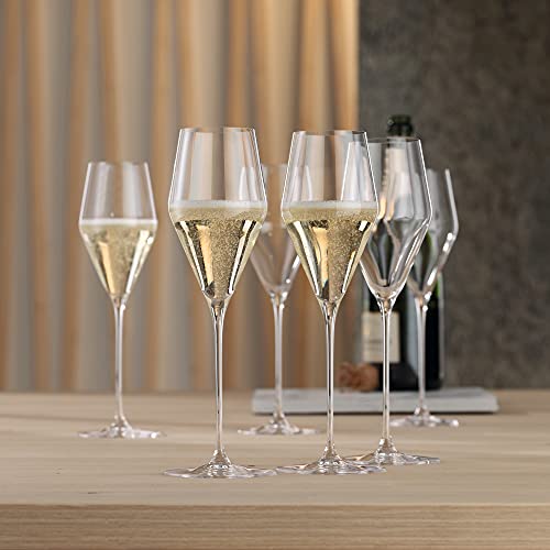 Spiegelau Definition Champagne Flutes, Elegant Crystal Champagne Glasses Gift Set, Perfect for Prosecco, Sparkling Rose, M...