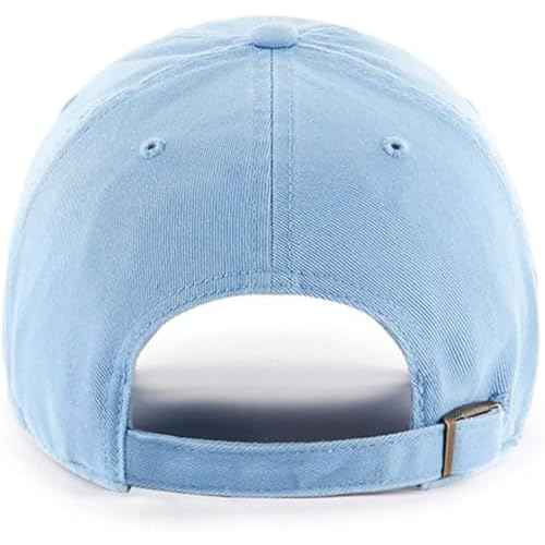 47 Los Angeles Dodger Columbia Blue Alternate Primary Logo Clean Up Adjustable Strap Hat Cap, Adult One Size Fits All, Orange