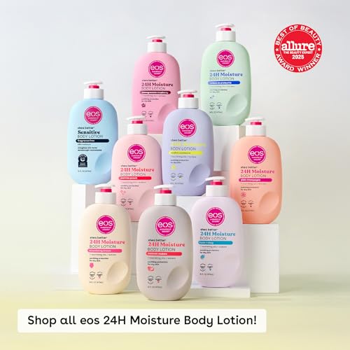 eos Shea Better Body Lotion Vanilla Cashmere, 24-Hour Moisture Skin Care, Lightweight & Non-Greasy, Natural Shea, Vegan, V...