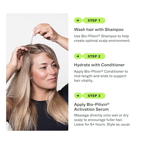 Scandinavian Biolabs Bio-Pilixin¢ç Routine For Women | Helps with Hair Shedding, Nurtures Hair Follicles, Enhances Hair Strength, Repairs Damaged Hair, Clinically Tested, Dermatologically Approved