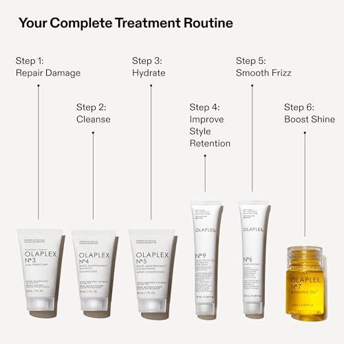 Olaplex Mini Hair Essentials Set: No. 3, No. 4, No. 5, No. 9, No. 6, No. 7 | A Healthy Hair Value Set for Instant, Shiny V...