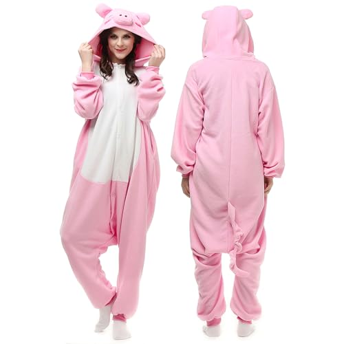 Wishliker Adult Onesie Animal Pajamas Halloween Cosplay Costumes Party Wear Blue