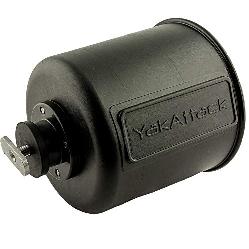 YakAttack Black MultiMount Cup Holder | Track Mount Drink Holder for Kayaks & Boats | Compatible with GearTrac & MightyMou...