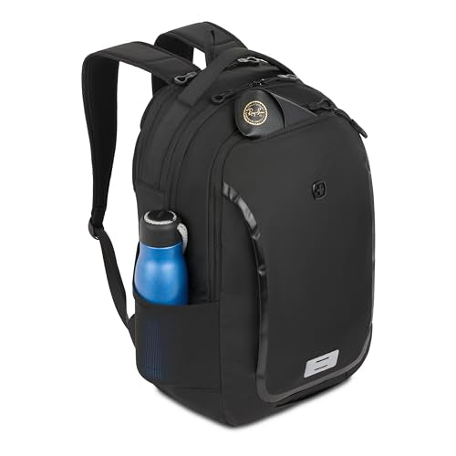 SwissGear Shield Laptop Backpack, Black, 18.5"x12"x6"