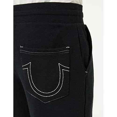 True Religion Men¡¯s Classic Logo Jogger Sweatpants ? Soft Men¡¯s Joggers with Pockets, Comfortable Sweat Pants
