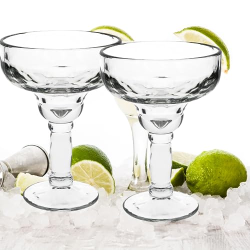 SHMIR Margarita Glasses 13.5 oz Clear Glassware for Cocktail Mixed Drinks Dessert Home Kitchen Bar Party Cups Favor Table ...