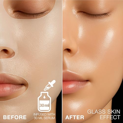 STARSKIN Red Carpet Ready Bio-Cellulose Face Mask – 1 Pack, Hydrating Face Mask for all Skin Types, Instant Hydration & Gl...