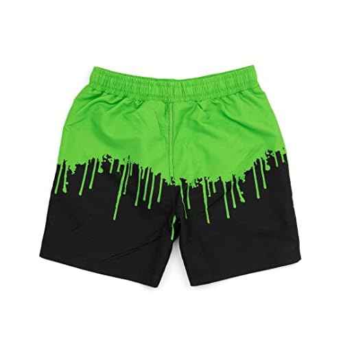 Teenage Mutant Ninja Turtles Boys Swim Shorts | Kids Graphic Swimming Pants | TMNT Drawstring Waistband Swimwear Trunks