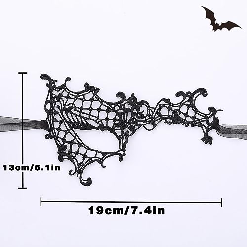 Blindery Masquerade Mask for Women Lace Eye Mask Venetian Mask Costume Lace Mask Ball Proms and Party