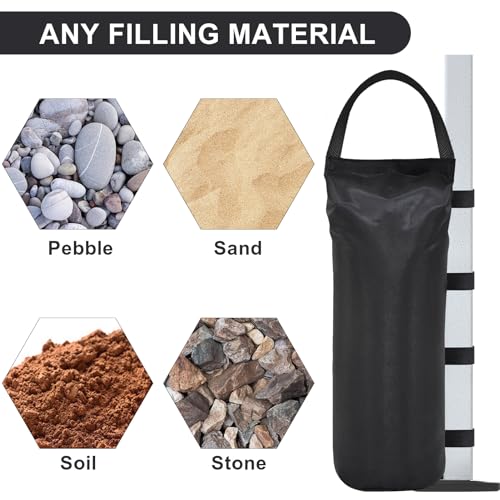 Eurmax USA Weight Capacity 112 LBS Extra Large Pop up Gazebos Weights Sand Bags for Pop up Canopy Tent Pergola Outdoor Ins...