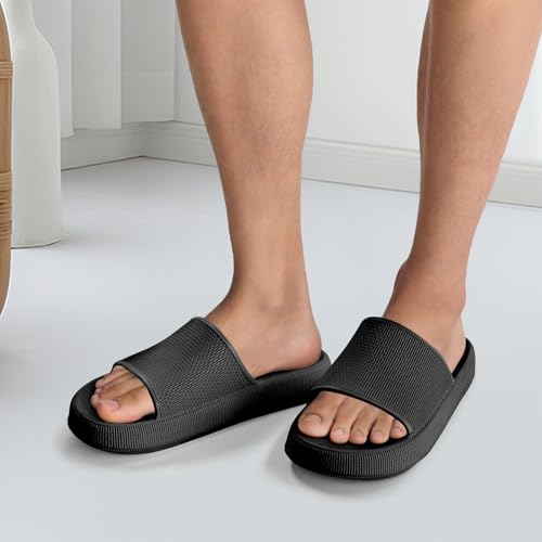 Slippers for Women and Men House Slides Shower Sandals Cushioned Thick Sole