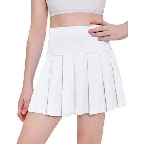 Arshiner Girl's Tennis Skirts with Shorts Athletic Pleated Skirt Workout Performance Skorts with Pockets for Kids 4-13Y