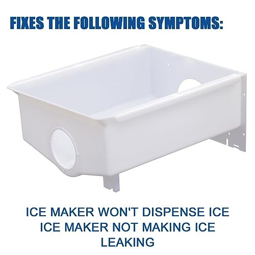 W10670845 AP6023698 Ice Maker Replacement Parts Refrigerator Ice Bucket Compatible with Whirlpool, Kenmore, kitchenaid, Am...