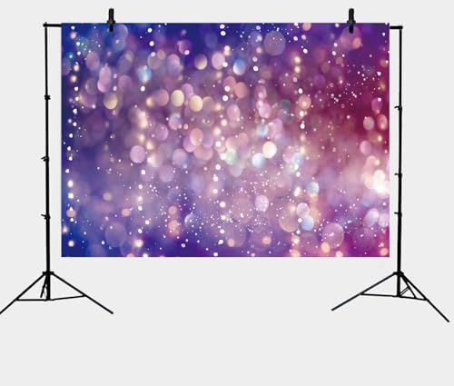 Purple Light Spots Backdrop Dreamy Glitter Dots Halos Photography Background Girl Birthday Party Baby Shower Decor Banner ...