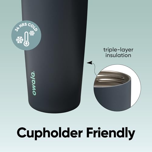 Owala FreeSip Sway Insulated Stainless Steel Water Bottle with Two-Way Spout, Built-In Straw and Bucket Handle, Made for T...