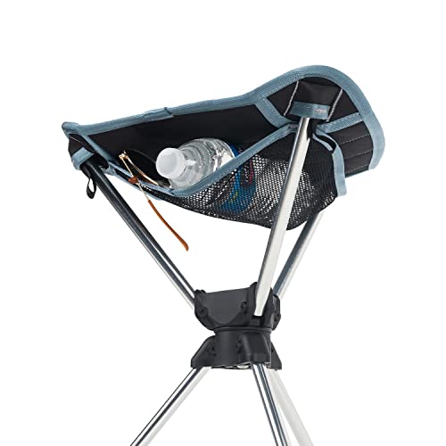 GRAND TRUNK Compass 360° Swivel Camping Stool – Ultra-Light, Foldable & Rotating Travel Chair – Compact & Durable for Outd...
