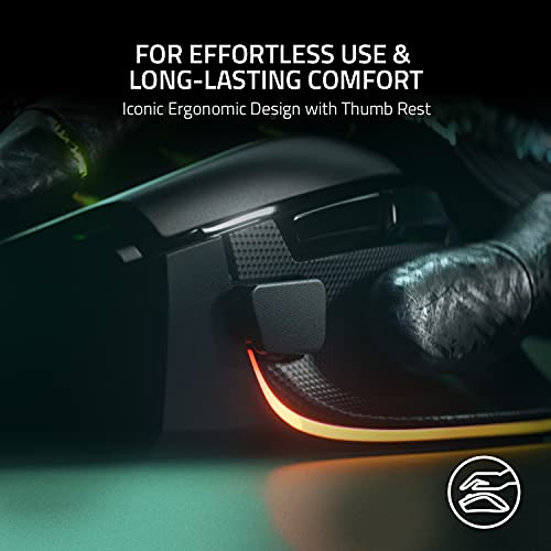 Razer Basilisk V3 Customizable Ergonomic Gaming Mouse: Fastest Gaming Mouse Switch - Chroma RGB Lighting - 26K DPI Optical...