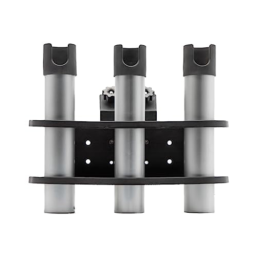 Extreme Max 3005.5606 3-Rod Holder for 45° Lund Sport Track Systems, Black