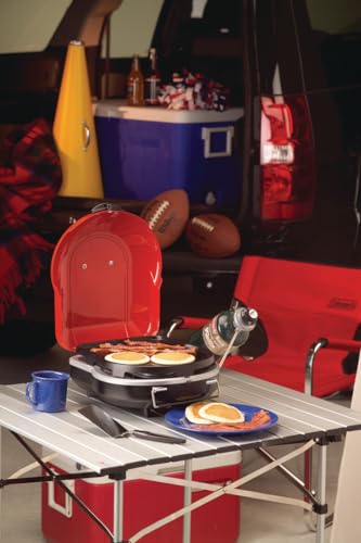 Coleman Fold ‘N Go 6,000 BTU Portable Propane Grill, Lightweight Gas Grill with Push-Button Starter & Adjustable Horseshoe...