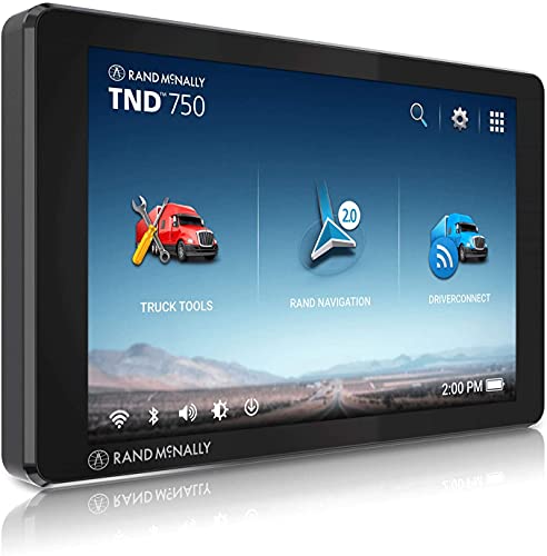 Rand McNally TND 750 7-inch GPS Truck Navigator with Built-in Dash Cam, Easy-to-Read Display and Custom Truck Routing (Ren...