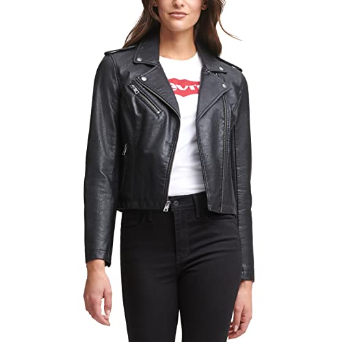 Levi's womens The Classic Faux Leather Moto Jacket (Regular & Plus Size)
