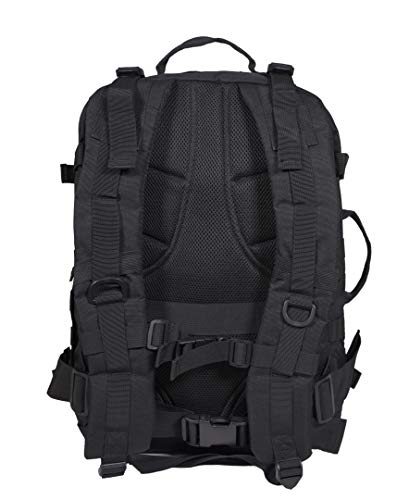 Rockland Military Tactical Laptop Backpack, Black, Large