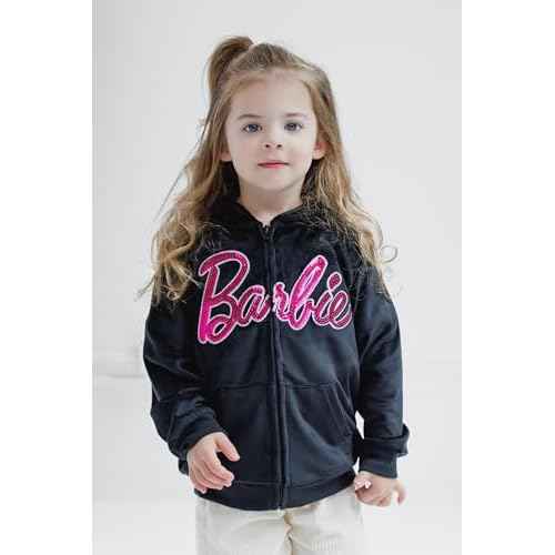 Barbie Girls Velour Matching Family Zip Up Hoodie Toddler to Adult Sizes (2T - 2XL)