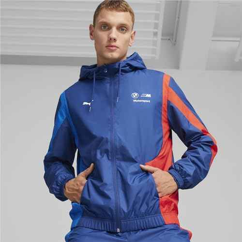 PUMA Men's Standard BMW M Motorsport Hooded Woven Jacket, Pro Blue-m Color, S