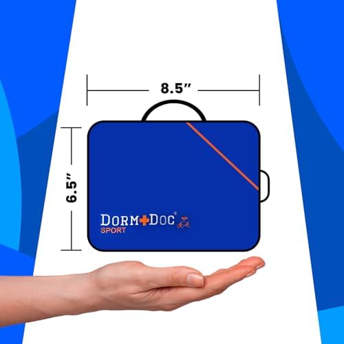 DormDoc Sports Pack First Aid Kit – Compact Emergency Medical Kit for Sports – with Bandages, OTC Medicines for Relief, Ga...