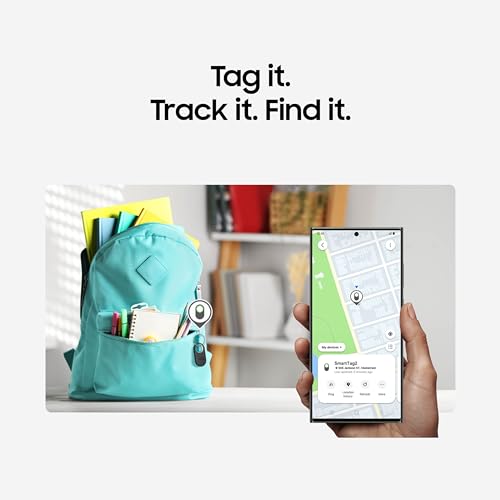 Samsung Galaxy SmartTag2, Bluetooth Tracker, Smart Tag GPS Locator Tracking Device, Item Finder for Keys, Wallet, Luggage,...