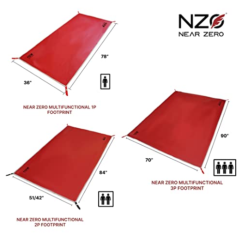 Near Zero 1 Person Ultralight Tent and Waterproof Footprint