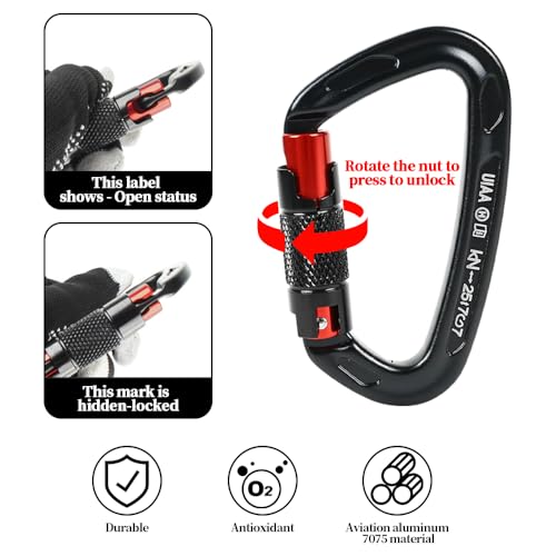 Auckyeer Tree Climbing Gear, Tree Climbing Spikes, with Adjustable Climbing Straps, Tree Climbing Spikes for Tree Work