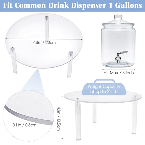 Tfwadmx 3 Pcs Drink Dispenser Stand, Beverage Dispensers Stand Acrylic Holder for Beverage Dispenser Drink Dispenser Stand...
