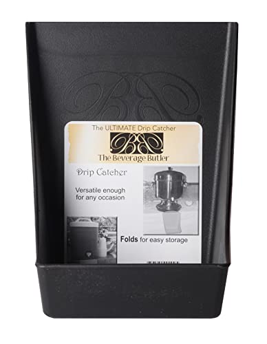 Beverage Butler The Drip Catcher (Black) - For Use Under Beverage Dispensers and Drink Coolers