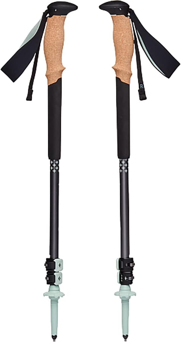 BLACK DIAMOND Pursuit Trekking Poles (Pair) | Natural Cork Grips | FlickLock Adjustable Aluminum Shafts | for Hiking & Bac...