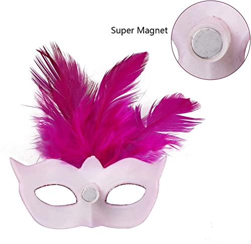 Coddsmz Women Feather Masquerade Mask Venetian Party Mask Mardi Gras Masks Princess Fancy Dress Halloween Costume Masks Adult