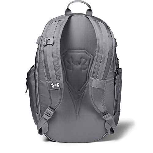 Under Armour Men's Lacrosse Backpack, Steel (035)/White, One Size Fits All