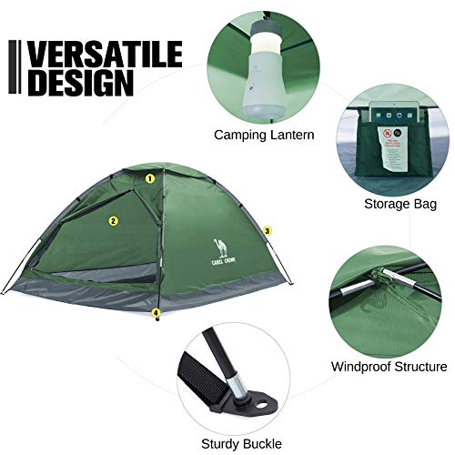 CAMEL CROWN Tents for Camping 2/3/4/5 Person Camping Dome Tent, Waterproof,Spacious, Lightweight Portable Backpacking Tent...