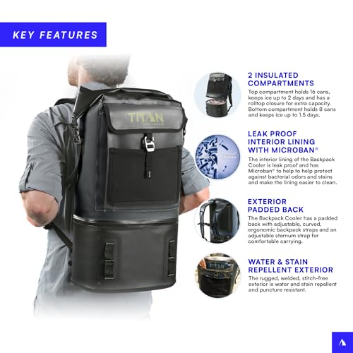 Titan by Arctic Zone Deep Freeze Welded Backpack Cooler