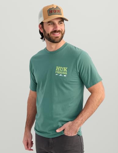 HUK Kids Performance Fishing Logo Tee, Short Sleeve T-Shirt for Kids